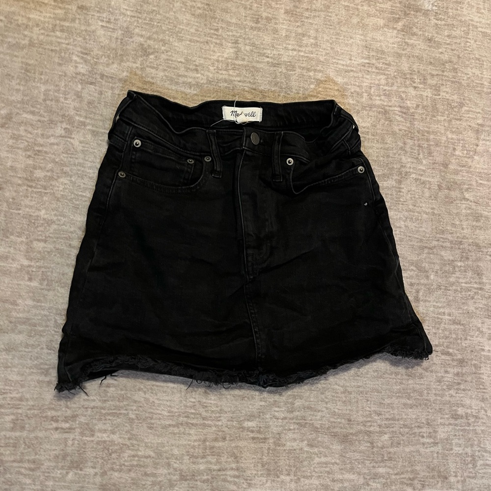 Madewell denim skirt